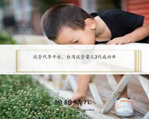 试管代孕平台，台湾试管婴儿3代成功率